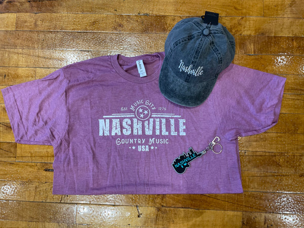 Nashville Tee shirt Hat combo